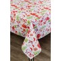 Скатертина Прованс святкова Санта на білому 180х140 см (035785)