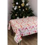 Скатертина Прованс святкова Санта на білому 180х140 см (035785)