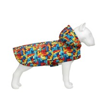Дощовик для тварин WAUDOG Clothes Накидка з капюшоном Блоки XS (355-4056)