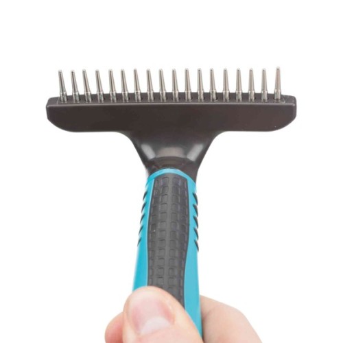 Гребінець для тварин Trixie з коротким зубом 10х15 см (4011905237923)