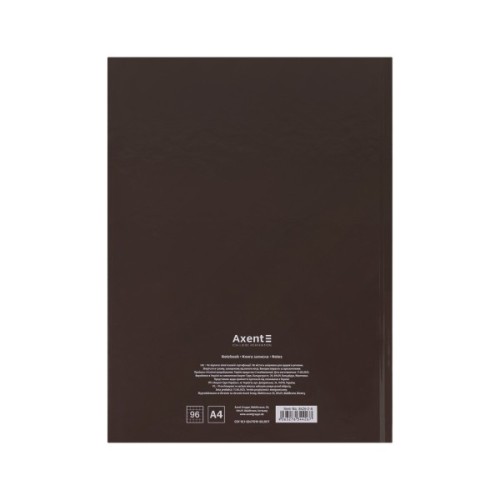 Книга записна Axent A4 One color, 96 аркушів клітинка, бордовий (8426-2-A)