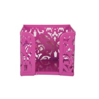Підставка-куб для листів і паперів Buromax BAROCCO, металевий, рожевий (BM.6216-10)