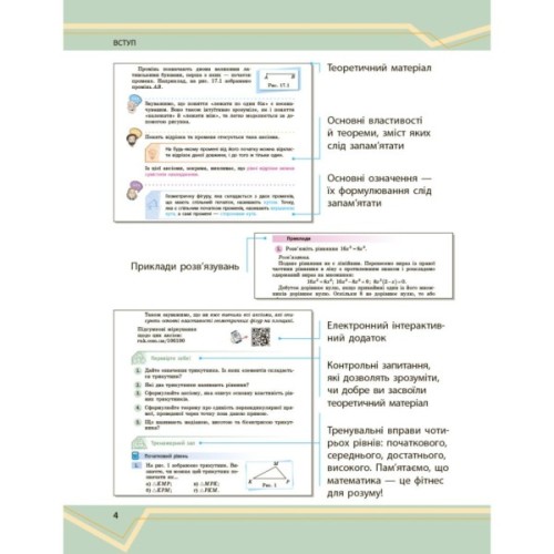 Підручник Математика. Інтегрований курс. Для 7 класу ЗЗСО (у 2-х ч.). Частина 1 Ранок (9786170989284)