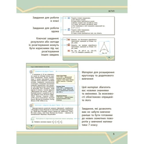 Підручник Математика. Інтегрований курс. Для 7 класу ЗЗСО (у 2-х ч.). Частина 1 Ранок (9786170989284)