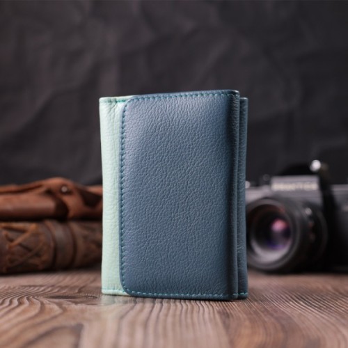 Гаманець ST Leather З натуральної шкіри Різнобарвний (22493)