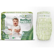 Підгузки Clearly Herbal Bamboo, розмір 4 (7-12 кг), 24 шт (1136)