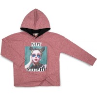 Кофта дитяча RG "NOT STUPID" (3111-140G-red)