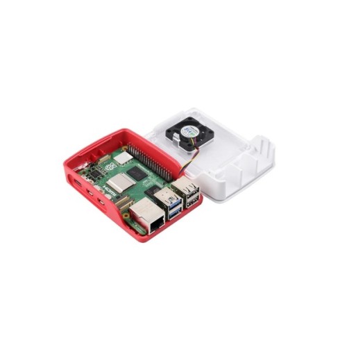 Корпус для Мікро ПК Raspberry Pi Корпус червоно-білий для Raspberry Pi 5 офіційний (SC1159)