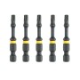 Набір біт DeWALT IMPACT TORSION, ударні, Torx, T15, L=57 мм, 5 шт (DT7394T)