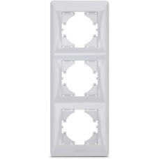 Рамка Videx BINERA срібний шовк 3 поста (VF-BNFR3V-SS)