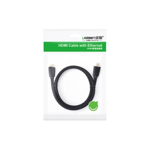 Кабель мультимедійний HDMI M to HDMI M 1.5m nylon braid black Ugreen (40409)