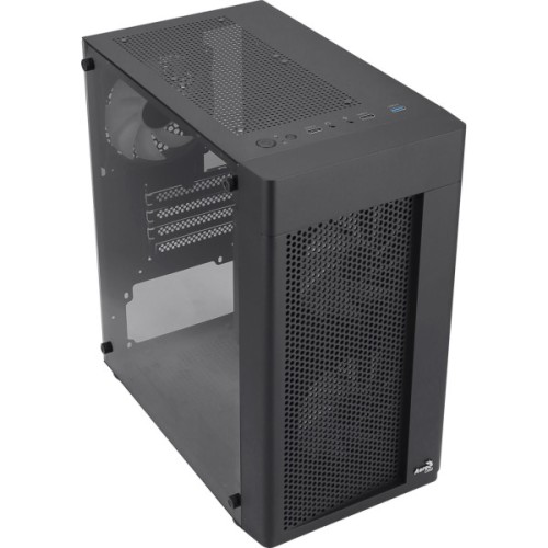 Корпус для ПК AeroCool Hexform-G-BK-v2 Black 600W (ACCX-PV38004.11)