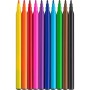 Фломастери Faber-Castell Єдиноріг 10 кольорів + 3 пастельних металика + наклейки у картонній коробці (32632)