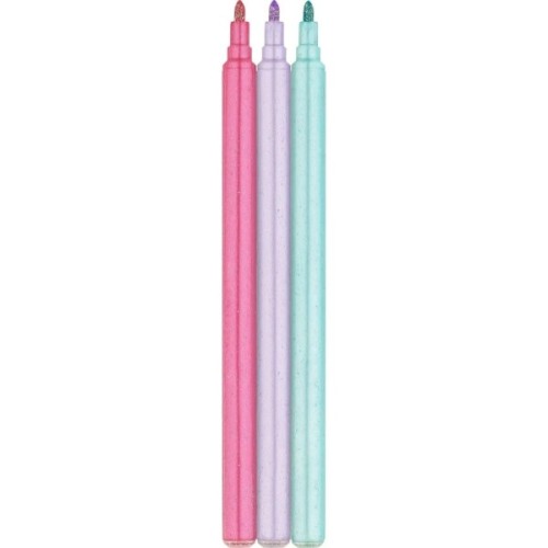 Фломастери Faber-Castell Єдиноріг 10 кольорів + 3 пастельних металика + наклейки у картонній коробці (32632)