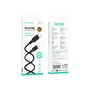 Дата кабель USB-C to USB-C 2.0m 60W Lenny silicone BX113 black BOROFONE (6941991115516)