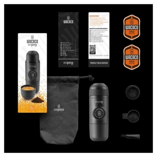 Портативна кавоварка Wacaco Minipresso GR та рушники (WMINIGR_WBT2_set)