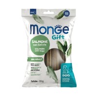Ласощі для собак Monge Gift Dog Mini лосоcь з шавлією 120 г (8009470085564)