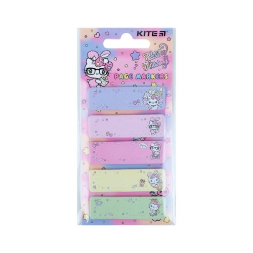 Стікер-закладка Kite паперова з малюнком Hello Kitty 100 шт, 5х20 шт (HK23-480)