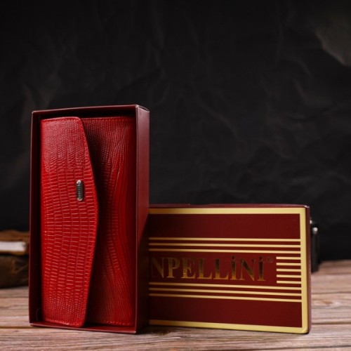 Портмоне Canpellini З натуральної шкіри Червоне (21698)
