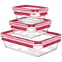 Харчовий контейнер Tefal Master Seal, Набір 3шт, жаростійке скло, прозорий (N1050910)