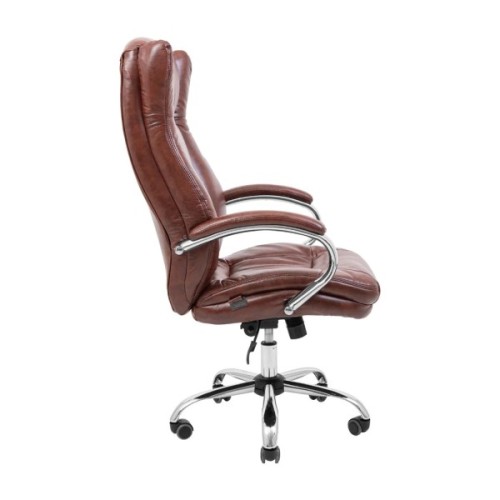 Офісне крісло Richman Сенатор Хром М-2 (Anyfix) Коричневе (IM0000019)