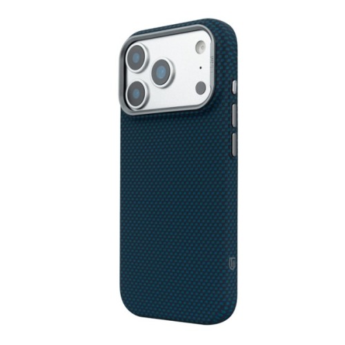 Чохол до мобільного телефона Armorstandart LikeCarbon2 MagCase Apple iPhone 17 Pro Kevlar Dark Blue (ARM88554)
