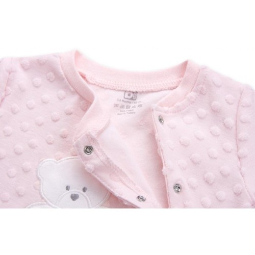 Чоловічок дитячий Bibaby з ведмежам (60063-50G-pink)