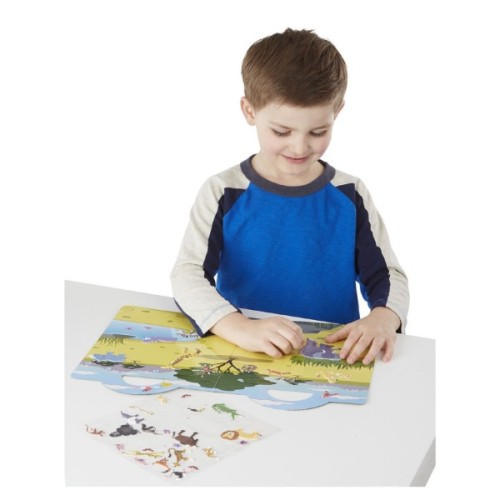 Набір для творчості Melissa&Doug Об'ємні багаторазові наліпки Сафарі (MD9106)