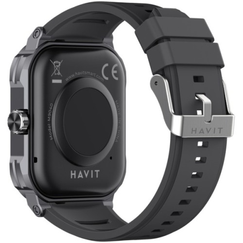 Смарт-годинник Havit HV-M9040S IP67 Bluetooth Call Black (HV-M9040S Black)