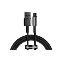 Дата кабель USB 2.0 AM to Lightning 1.0m 2.4A black Baseus (CALWJ-01)