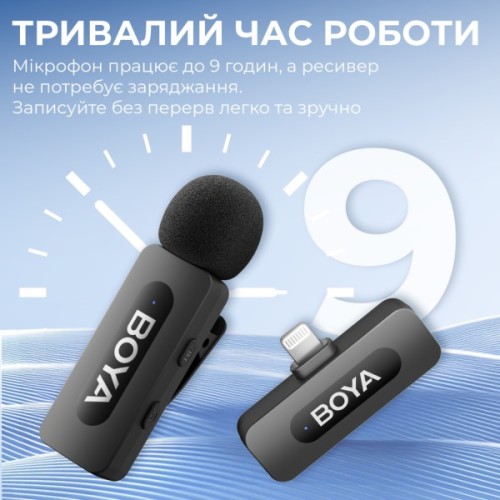 Мікрофон Boya BY-V1 Lightning Black (BY-V1)