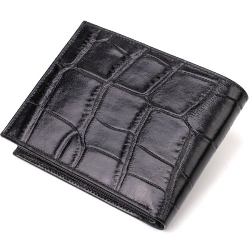 Гаманець Canpellini З натуральної шкіри Чорний (21925)