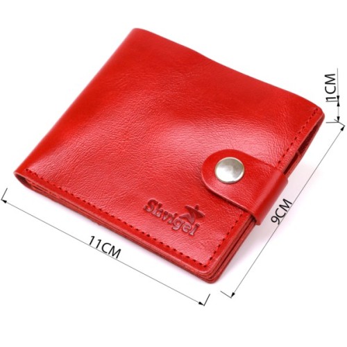 Портмоне Shvigel Шкіряне Червоне (16440)