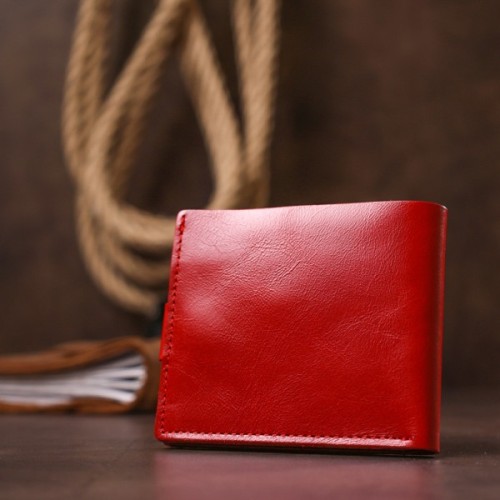 Портмоне Shvigel Шкіряне Червоне (16440)