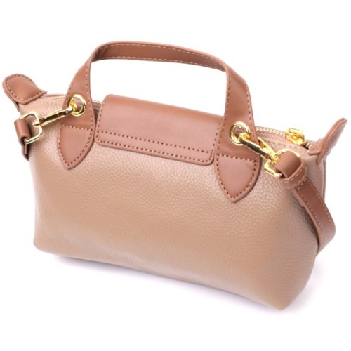 Сумка Vintage Жіноча з клапаном з натуральної шкіри Бежева (22251)