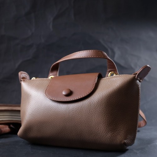 Сумка Vintage Жіноча з клапаном з натуральної шкіри Бежева (22251)