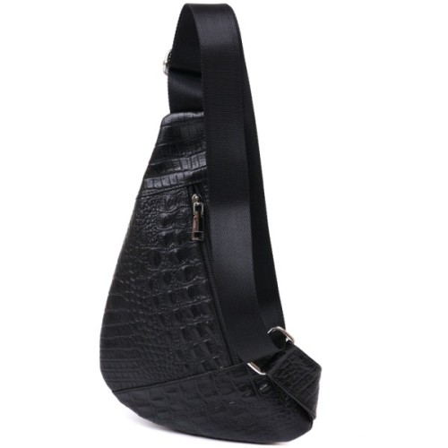 Сумка Vintage З натуральної шкіри через плече Чорна (20489)