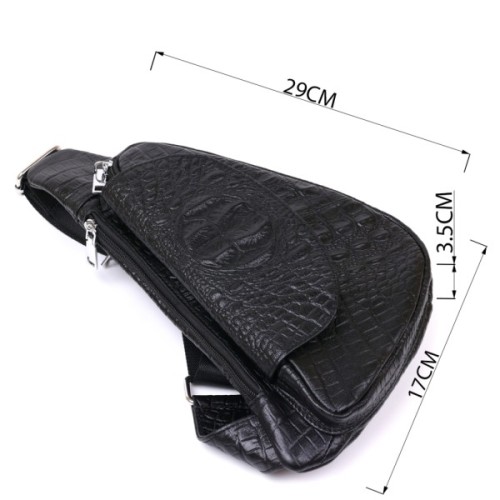 Сумка Vintage З натуральної шкіри через плече Чорна (20489)