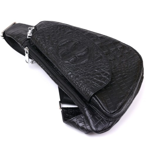 Сумка Vintage З натуральної шкіри через плече Чорна (20489)