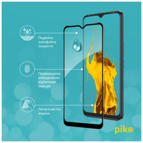Скло захисне Piko Full Glue Tecno Spark 7 Black (1283126515217)