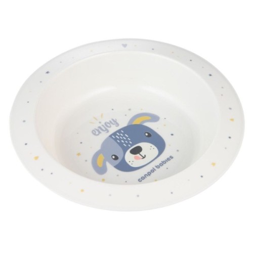 Тарілка дитяча Canpol babies CUTE ANIMALS мисочка пластикова, блакитна (4/412_blu2)
