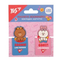 Закладки для книг Yes магнітні Line Friends, висікання, 2 шт (708399)