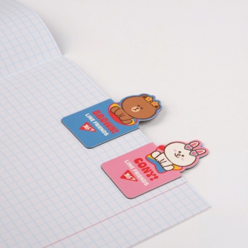 Закладки для книг Yes магнітні Line Friends, висікання, 2 шт (708399)
