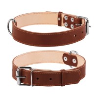 Нашийник для тварин Collar подвійний Ш 35 мм Д 48-63 см коричневий (02796)