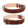 Нашийник для тварин Collar подвійний Ш 35 мм Д 48-63 см коричневий (02796)
