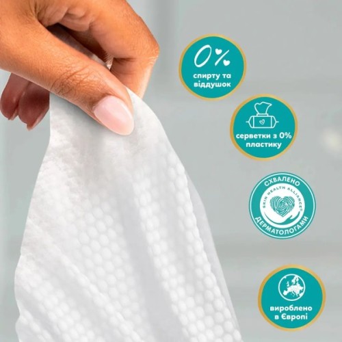 Дитячі вологі серветки Pampers Aqua Soft Touch 6x60 шт (360 шт) (8006530140133)