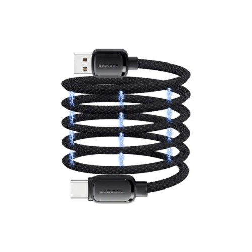 Дата кабель USB 2.0 AM to USB-C 1.0m 7A black Essager (EXCT-TD01-P)