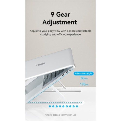 Підставка до ноутбука Vention Laptop X-type Stand White ABS 83-170мм (KDNW0)