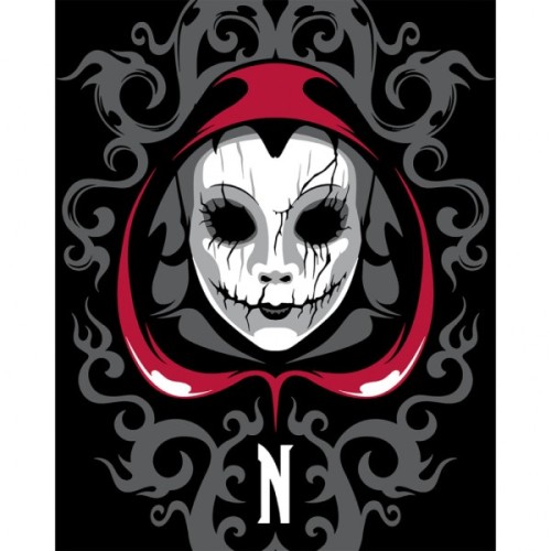 Картина по номерам Santi Wednesday Ominous Mask 40х50 см LED підсвітка (955078)