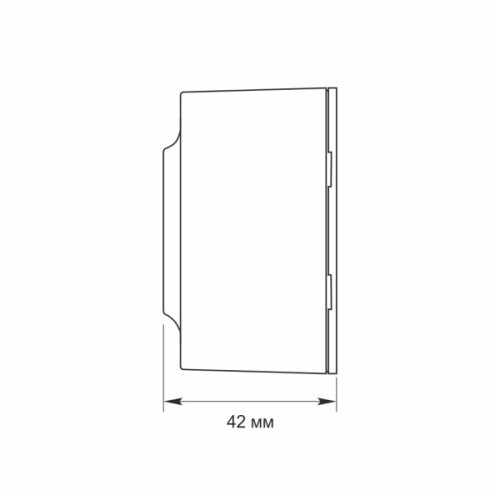 Розетка Videx BINERA IP20 зовнішня 1ая біла (VF-BNS21-W)